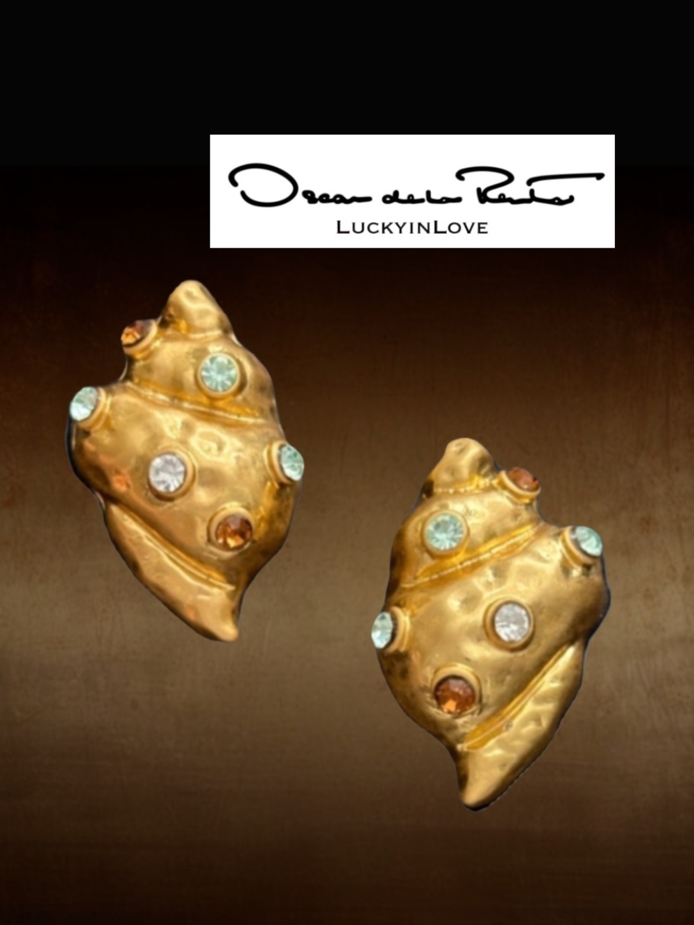 OSCAR DE LA RENTA • Seashell Sea Shell Drop earrings in Neutrals